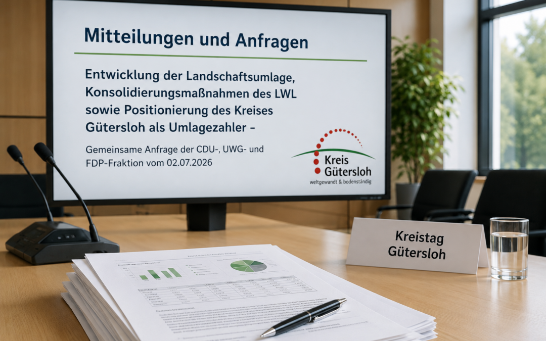 Mitteilungen und Anfragen Entwicklung der Landschaftsumlage
