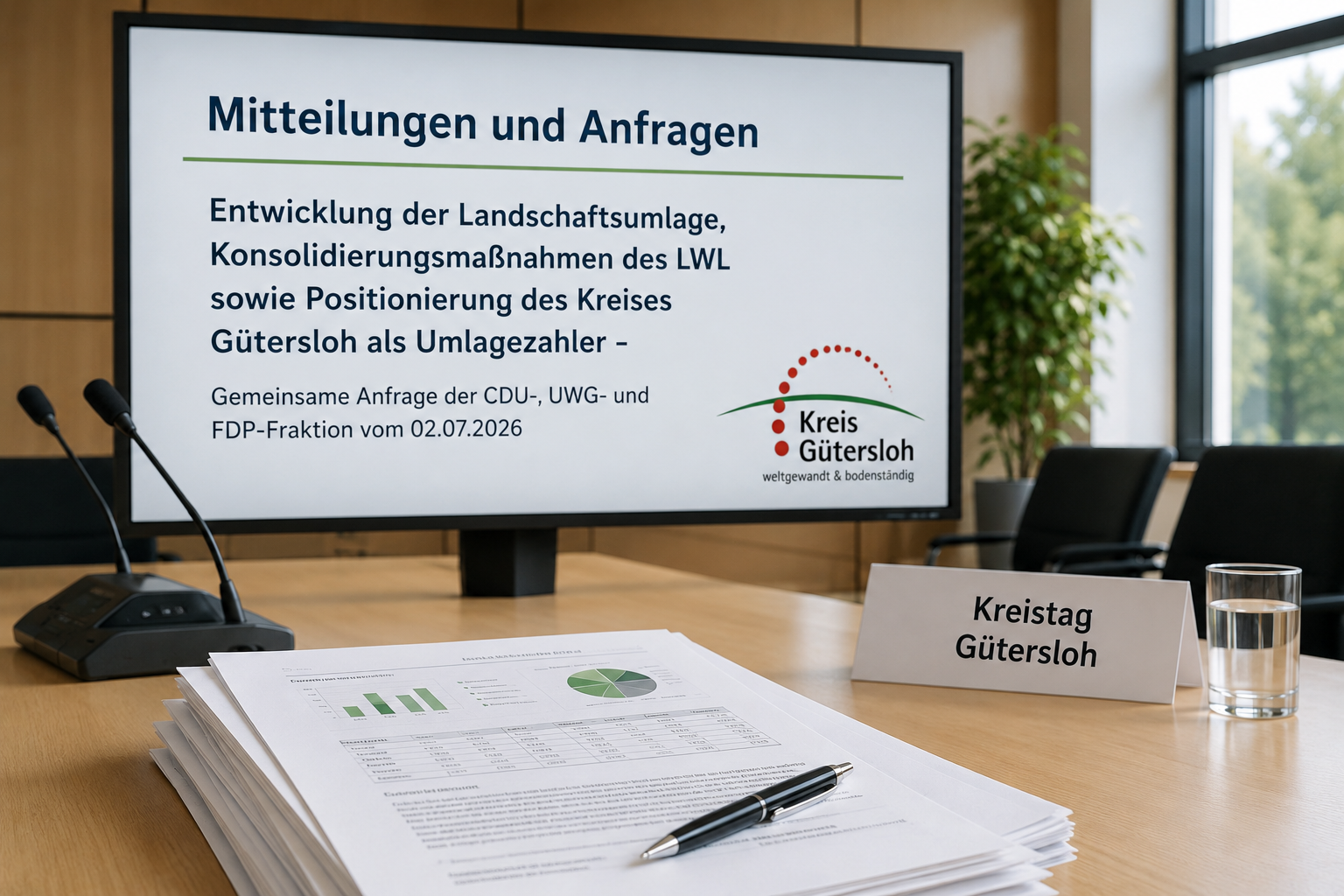 Mitteilungen und Anfragen Entwicklung der Landschaftsumlage